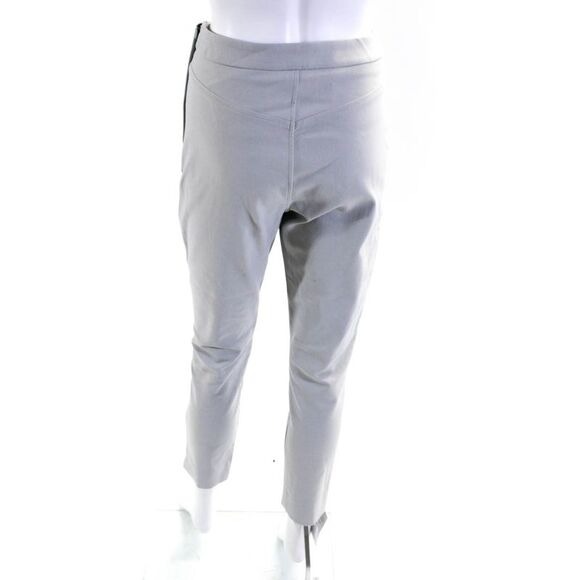 MM. La Fleur Womens Side Zipped Flat Front Buttoned Tapered Pants Gray Size 4 - Picture 3 of 7